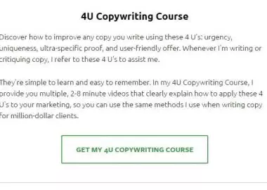 4U Copywriting Course by Ray Mondduke