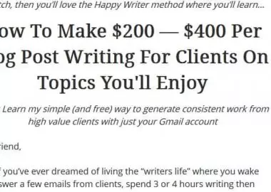 The Happy Writer Course by Mike Shreeve