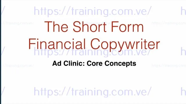The Short Form Financial Copywriter by Jake Hoffberg 1 The Short Form Financial Copywriter by Jake Hoffberg get